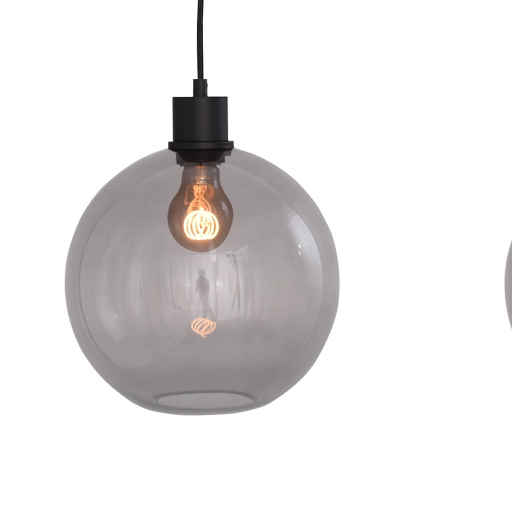 Lampe suspendue Lazise 3x Ø 25cm noir Masterlight 8718121303451