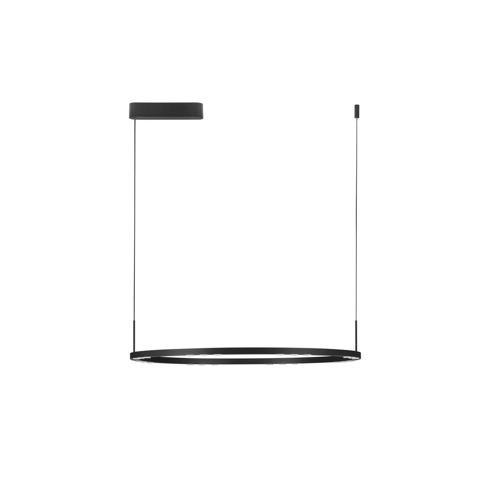 Suspension élégante Lunette noir Ø 80cm Lyora 5212017465207