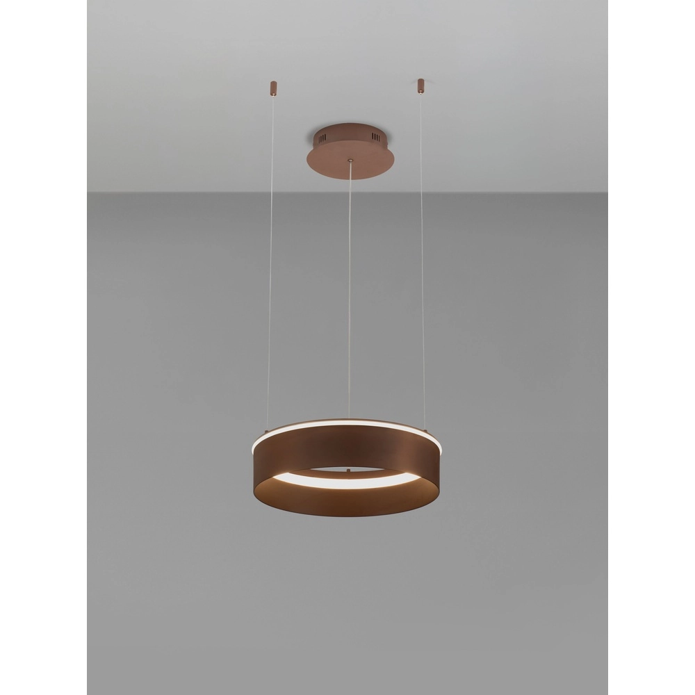 Lampe pendante moderne Olivia marron Ø 40 cm