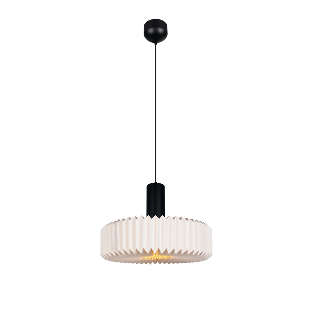 Lampe pendante moderne Lamora noir et blanc