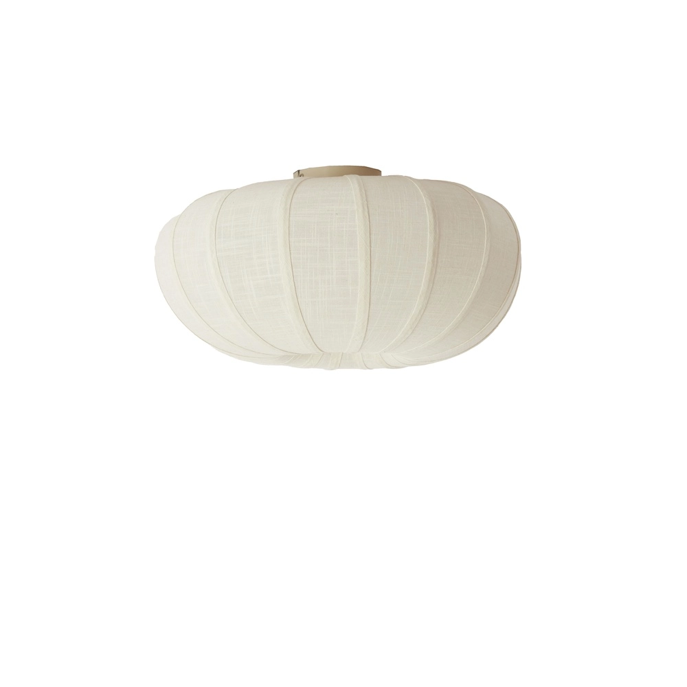 Lampe de plafond Japandi Zosia Ø 50cm - crème - 1x E27