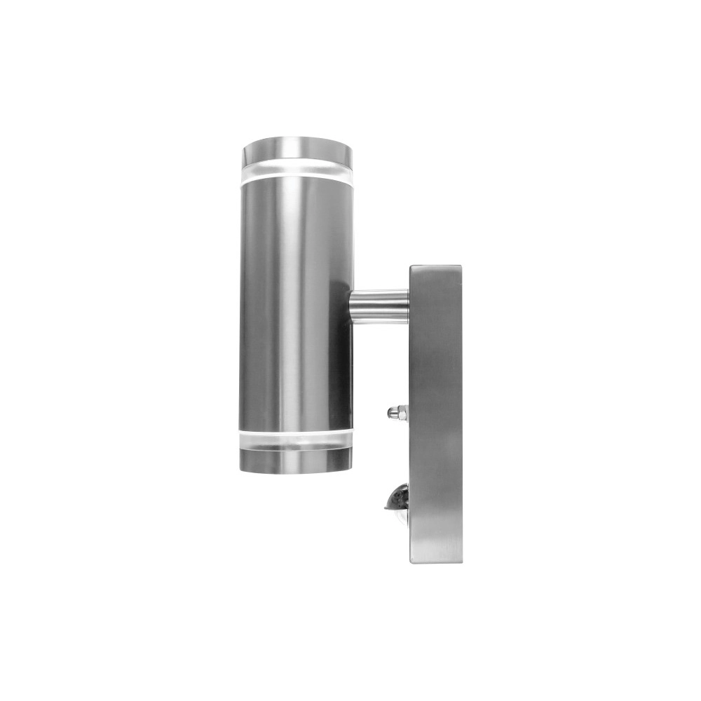 Projecteur mural double avec capteur Opden Acier inoxydable - 2x GU10 Lyora 5055788285663