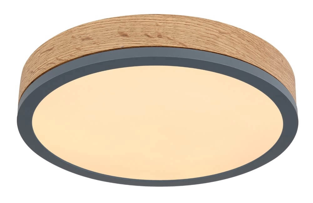 Plafonnier LED en bois Doro Ø 30 cm