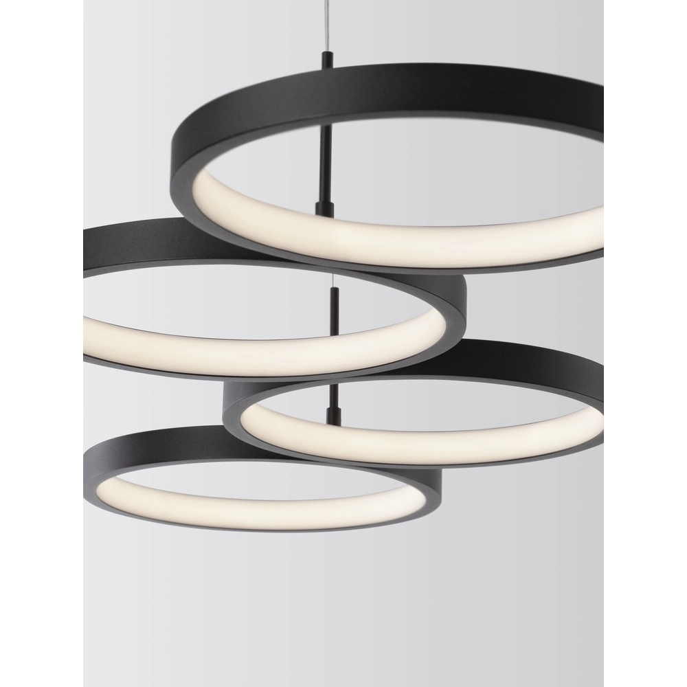 Suspension moderne Magnus noir 84cm Lyora 5212017433183