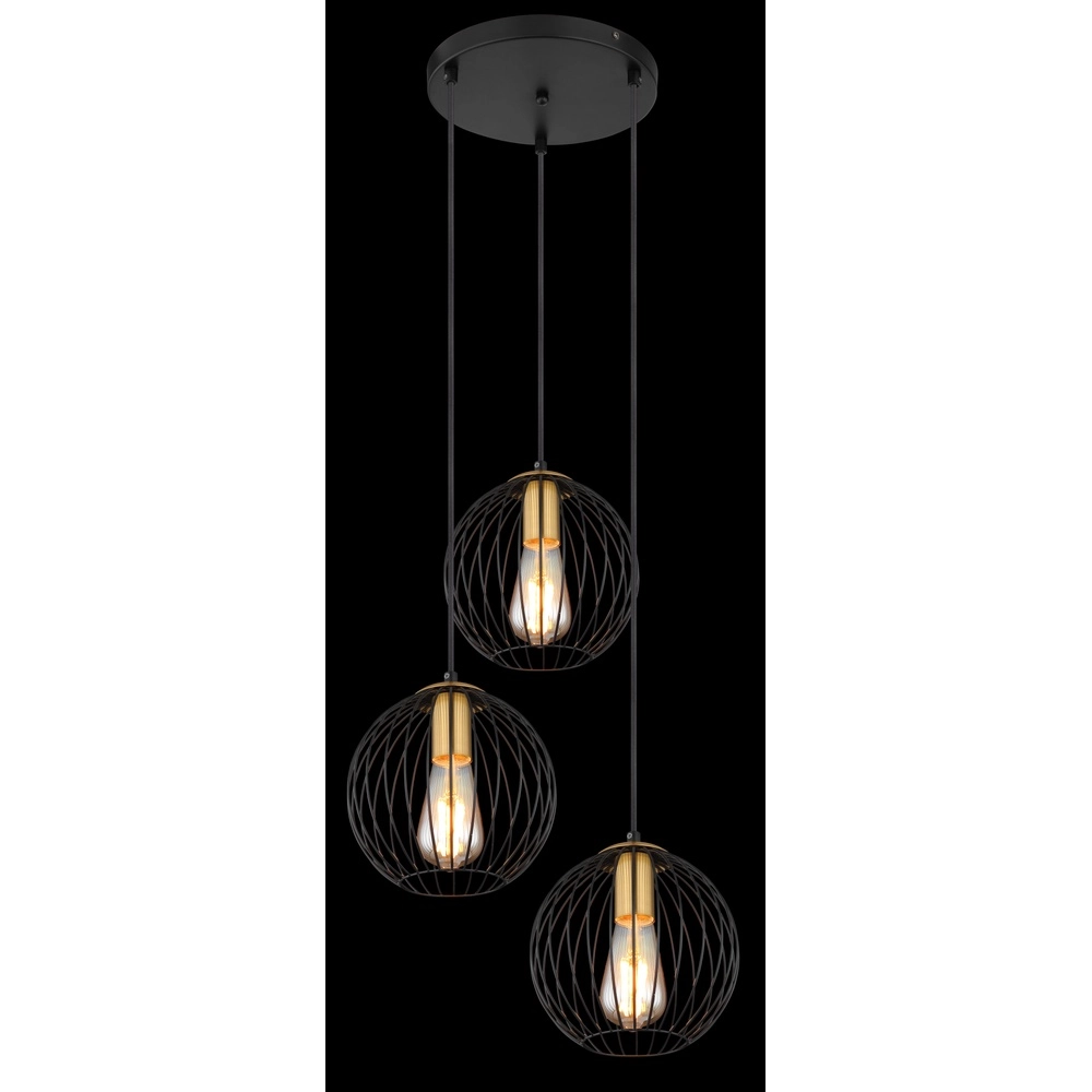 Lampe à fil noir Eusebius Conception Globo 9007371419784