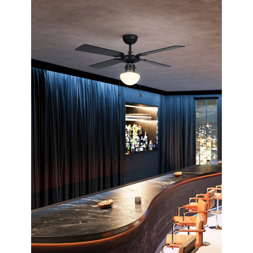 Ventilateur de plafond Fortaleza noir Eglo 9002759313524