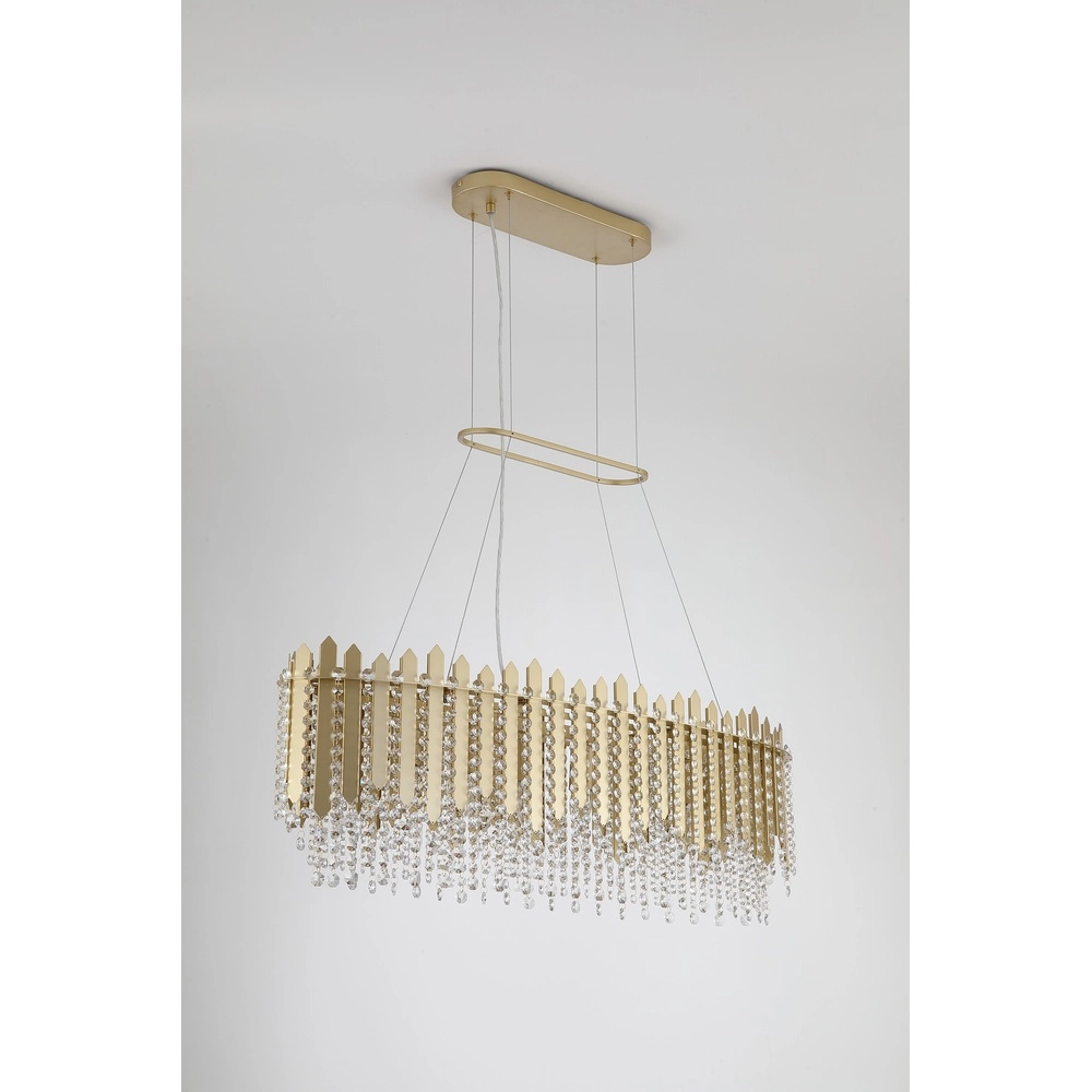 Suspension Spear Ovale doré Searchlight 5053423304205