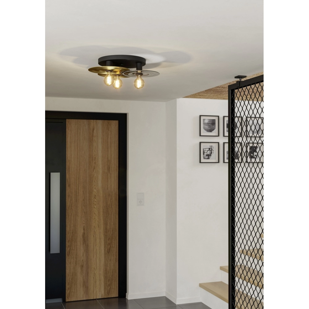 Lampe de plafond à design Lintmill Ø 53cm - 3x E27 Eglo 9002759440275