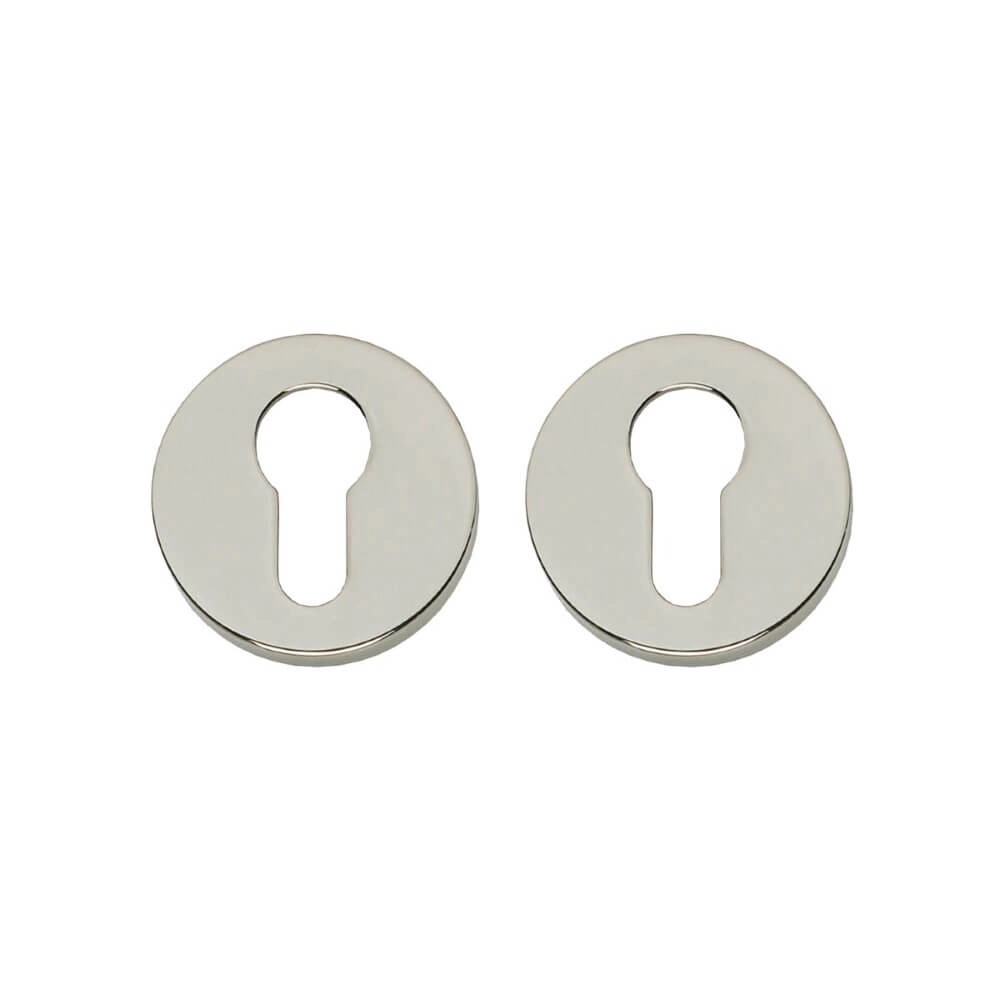 Lot de 2 rosaces cylindriques Tira rond nickel dissimulé Lot de 2 rosaces cylindriques Tira rond nickel dissimulé
