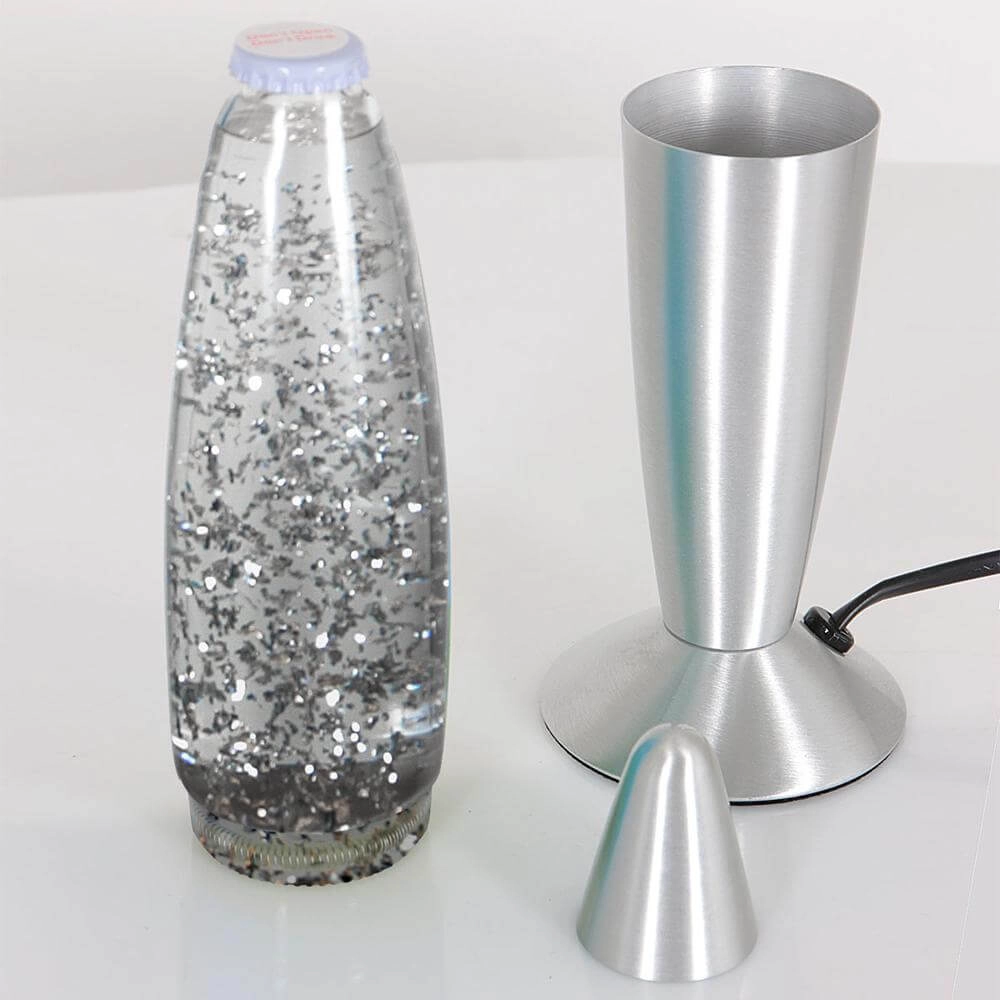 Lampe à lave Volcan gris argenté Steinhauer 8712746177640