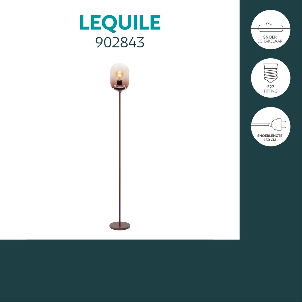 Lampadaire de conception Lequile Eglo 9008606405725