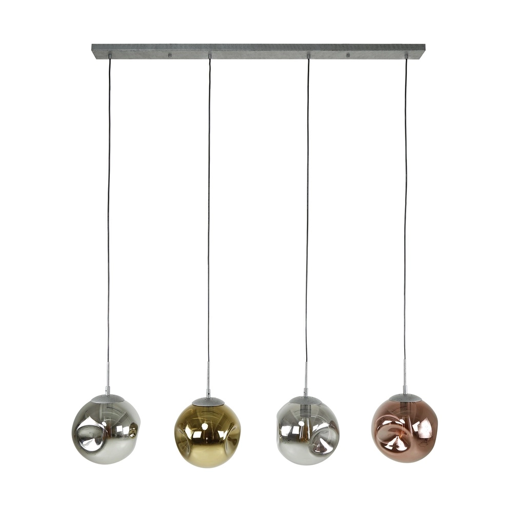 Lampe suspendue en verre Stellar 4 lumières - Ø 25cm Lyora 8716803511668