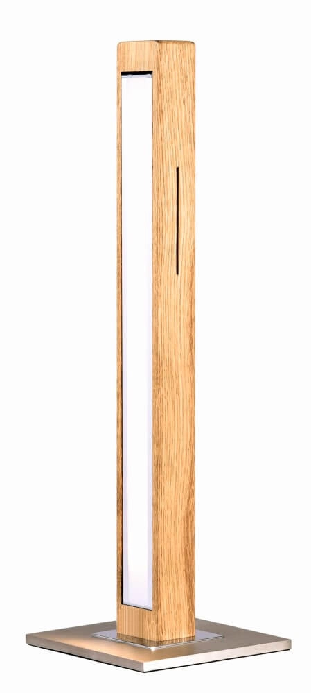Lampe de table LED Leonora 51 cm - chêne huilé