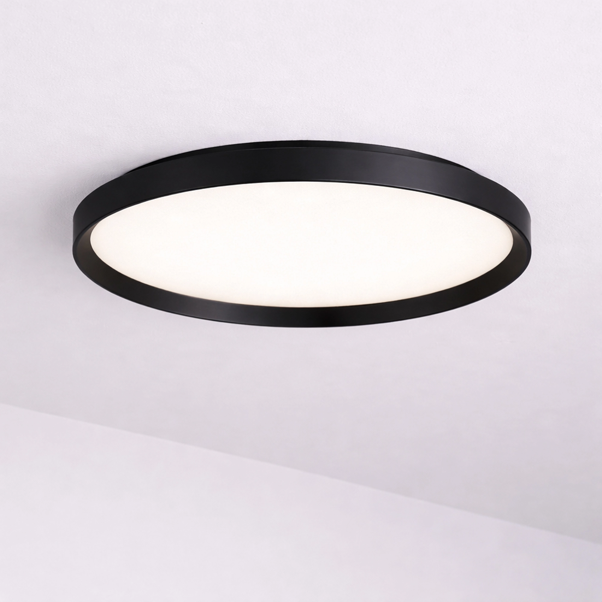 Lumière de plafond élégante Prisma noir Ø 35cm