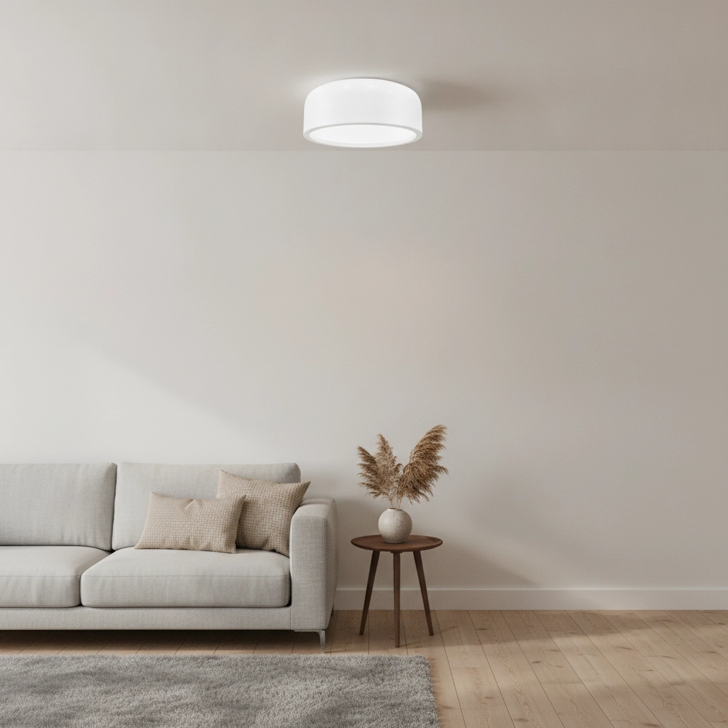 Plafonnier design Perleto blanc Ø 35cm