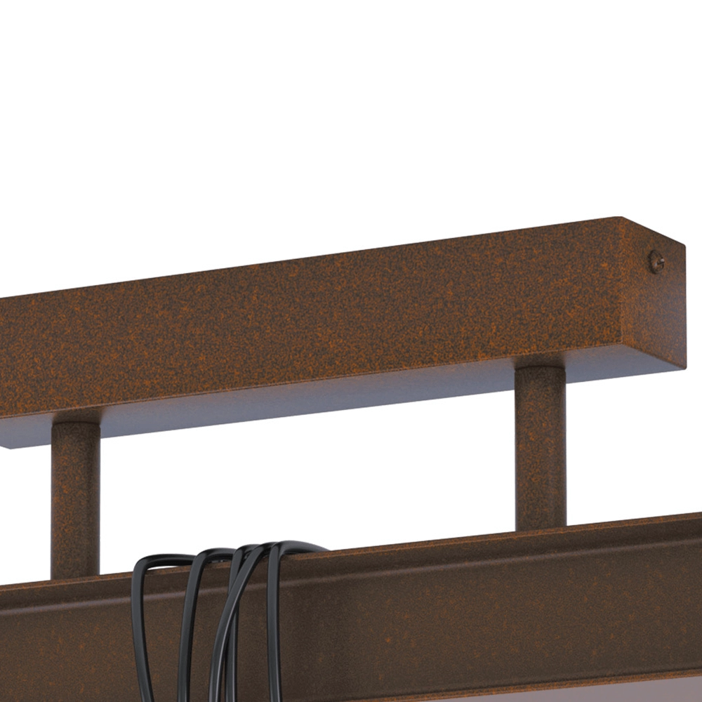 Plafonnier marron rouille Townshend 4 Eglo 9002759435226