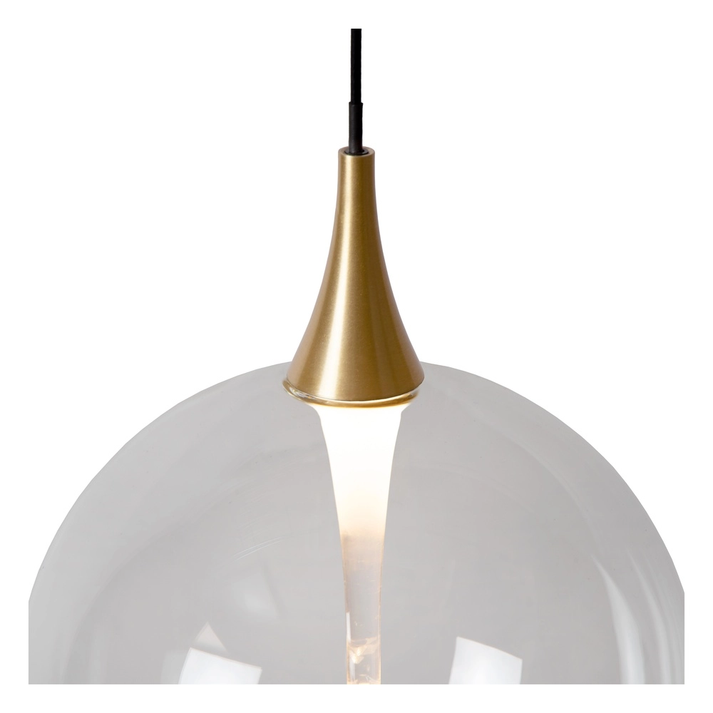 Suspension LED de conception Gisela transparent - 3x Ø 16cm Premium by Lucide 5411212134783