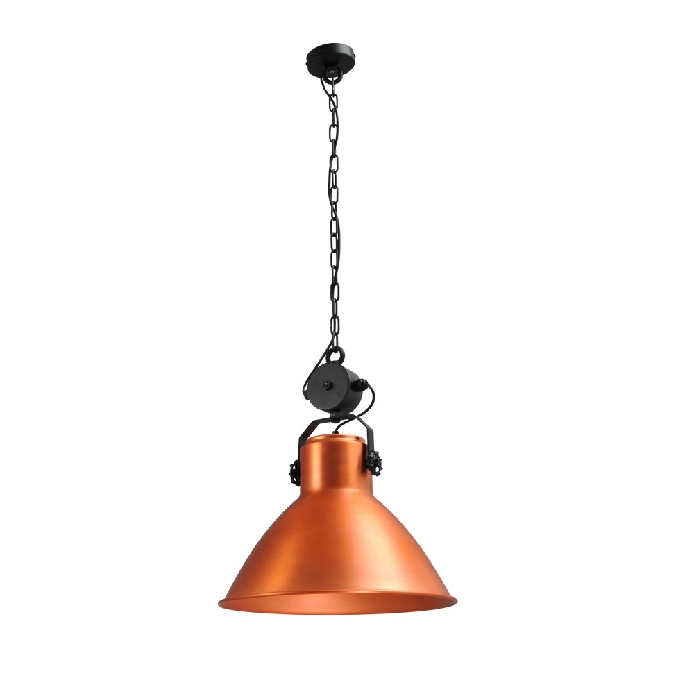 Lampe à suspension Industria 44 Bud 44cm cuivre rouge avec noir Masterlight 8718121232850