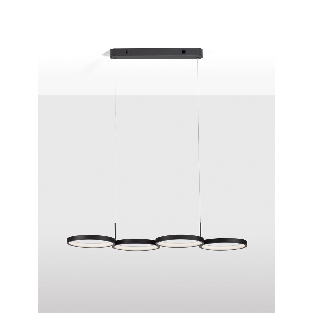 Suspension moderne Magnus noir 84cm Suspension moderne Magnus noir 84cm