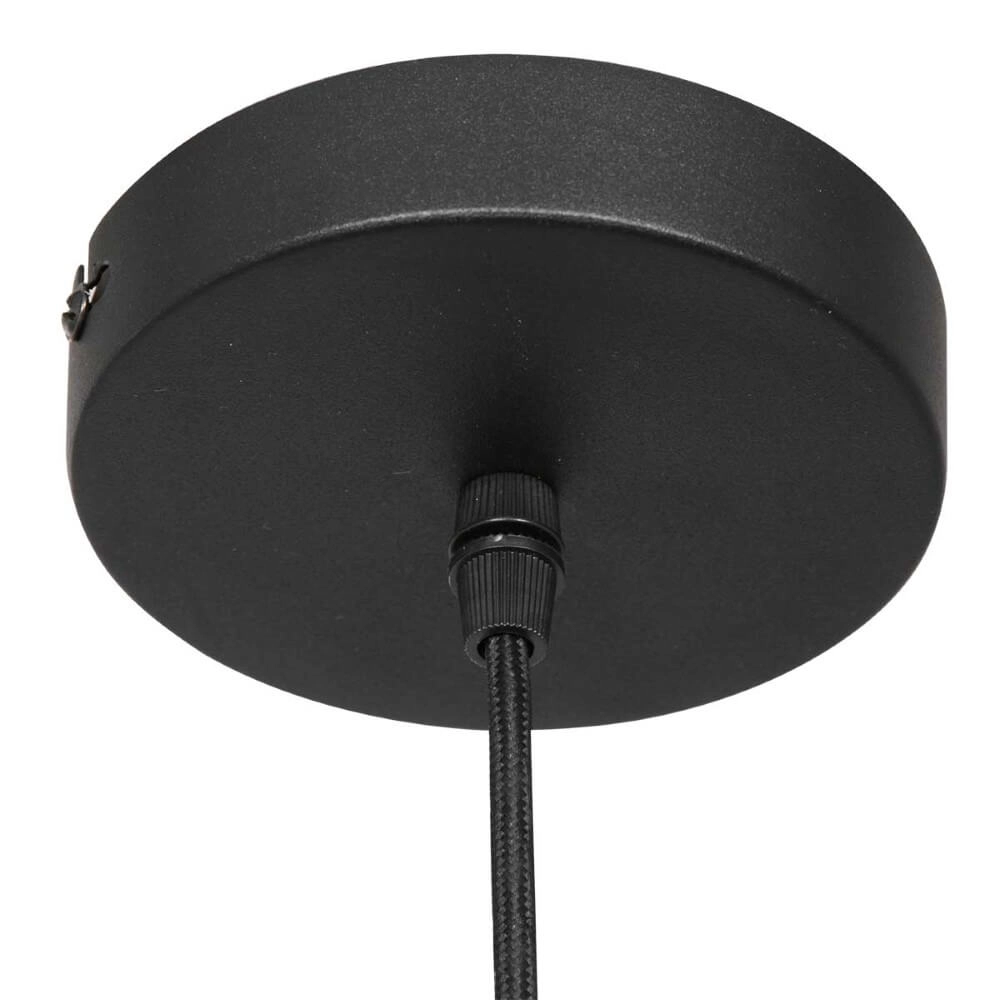 Lampe à suspension en verre noir Bolique Ø 25 cm Steinhauer 8712746166385