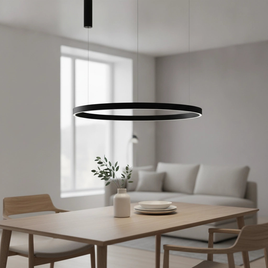 Suspension noire Elowen design Ø 98cm