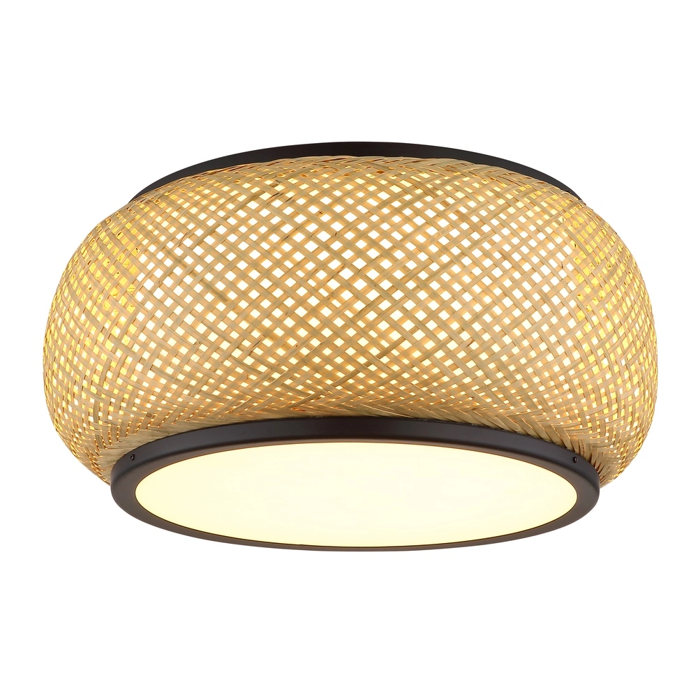 Lampe de plafond Bambora avec du bambou Ø 38 cm Globo 9007371575794
