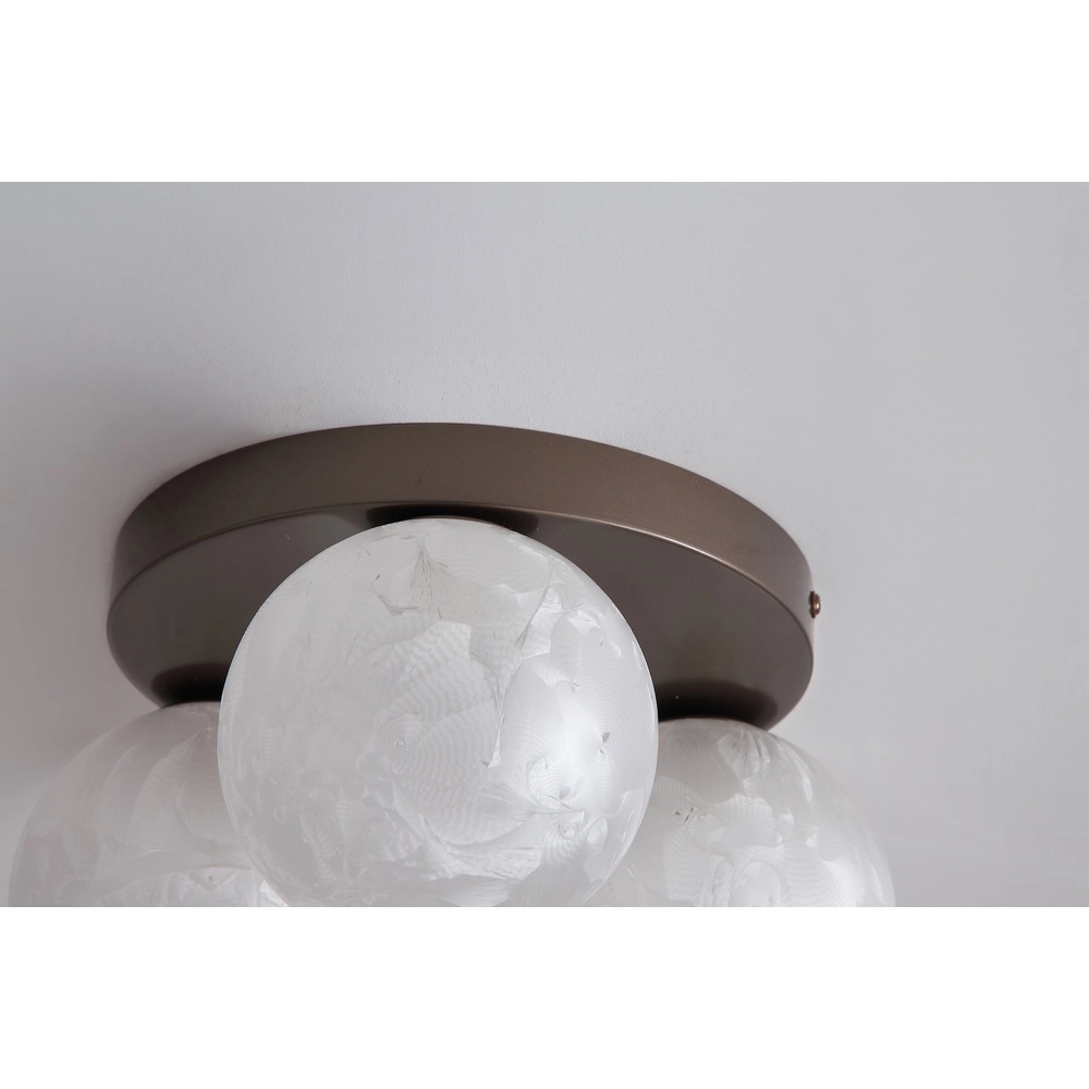 Lampe de plafond à design Frosty Bronze à 3 lumières Searchlight 5,05342E+12
