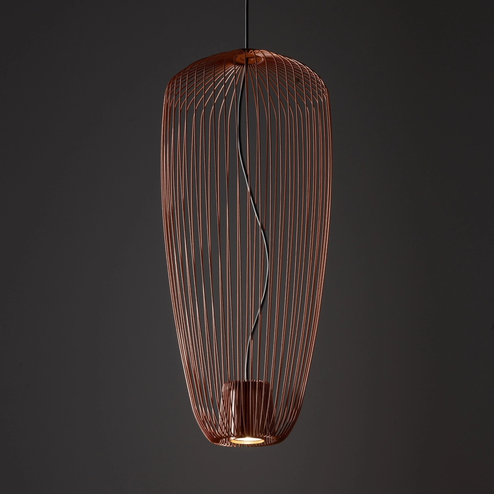 Lampe cage Pumpkin terre cuite Ø 27cm Lyora 5903139114967