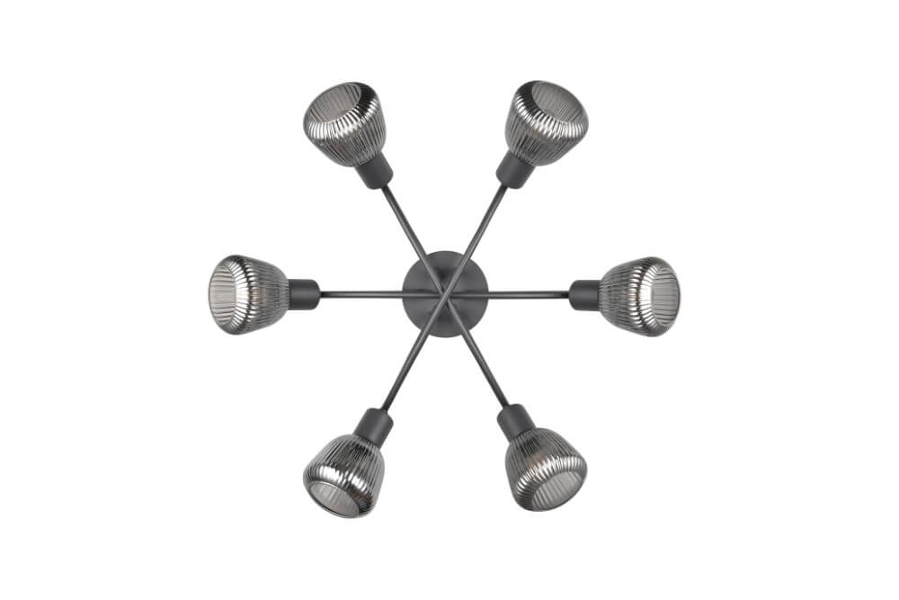 Plafonnier Tarifa avec verre strié Trio 4017807615869