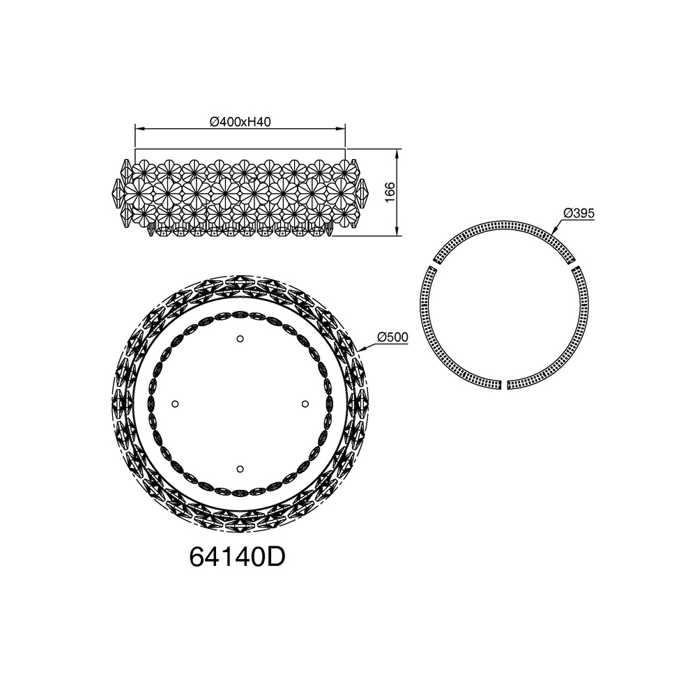 Lampe de plafond Diann Chrome Globo 9007371533992