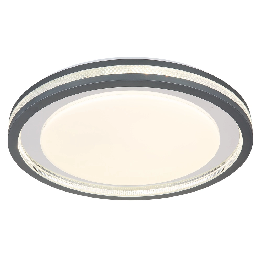 Lampe de plafond à design Terpsa noir et blanc