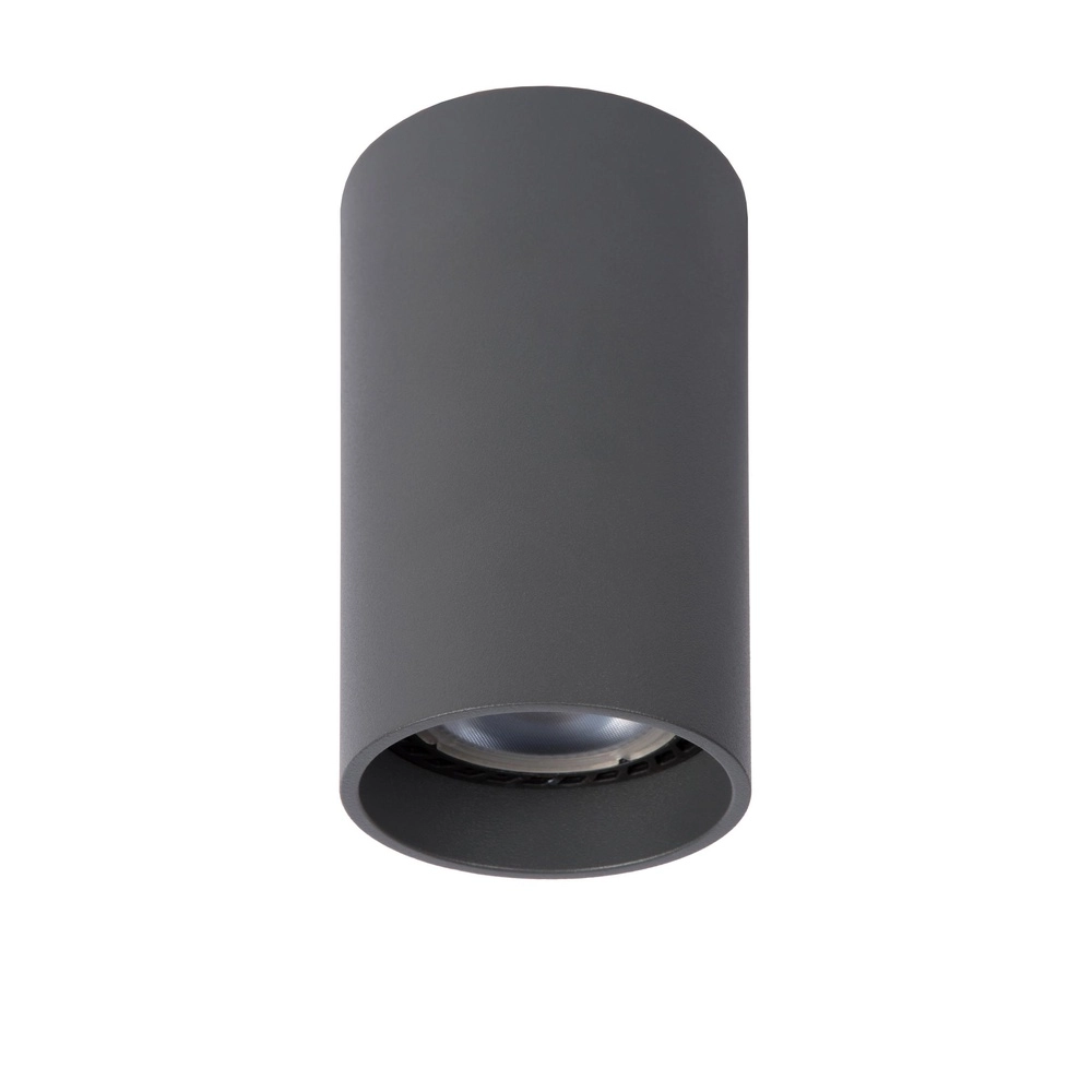 Spot lisse monté en surface Delto gris Ø 5,5cm incluant la source lumineuse