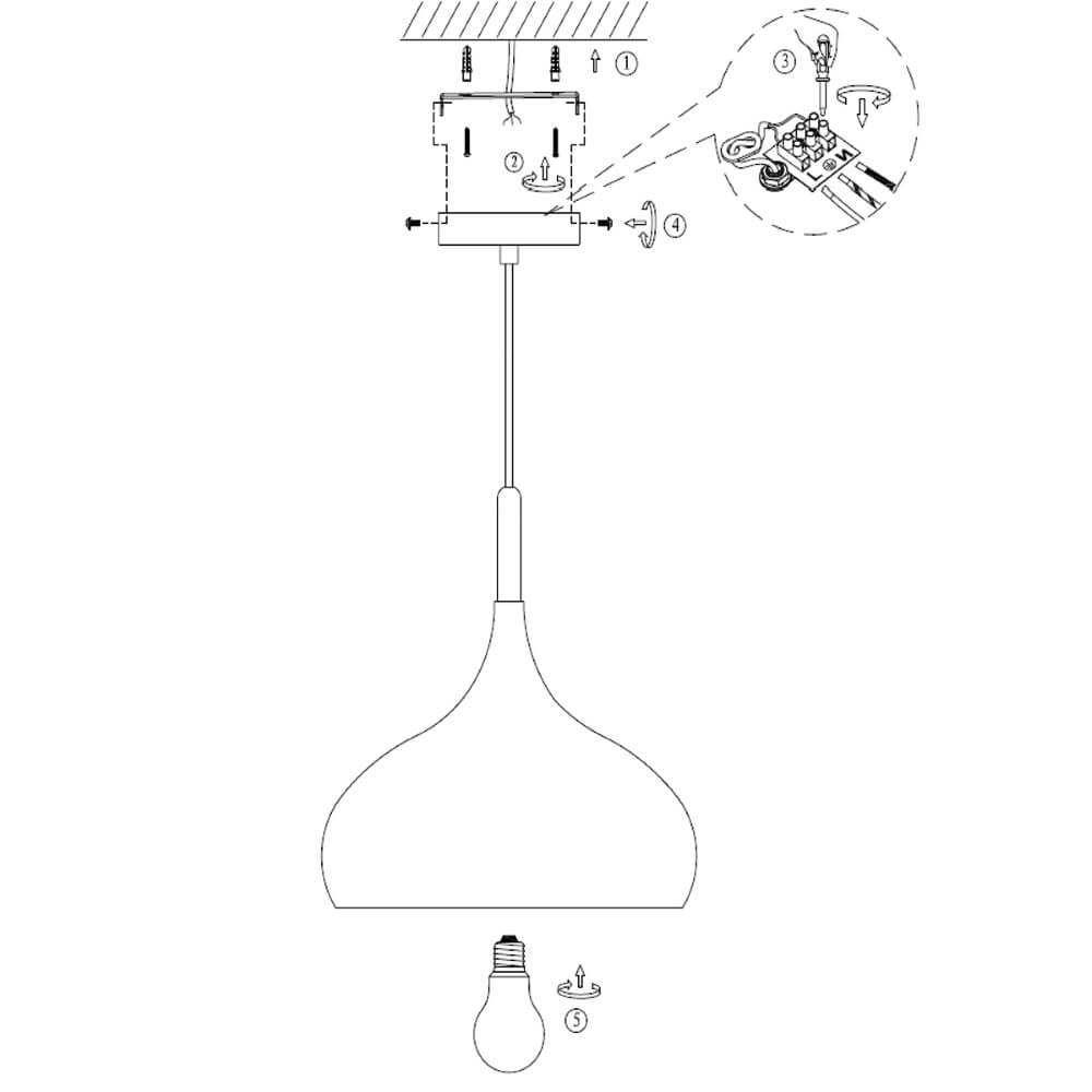 Lampe à suspension Mexlite 33 Steinhauer 8712746104332