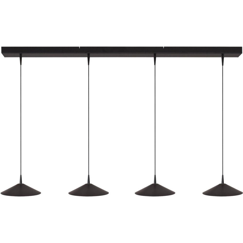 Lampe suspendue à 4 lumières Ceppo noir Ø 22cm