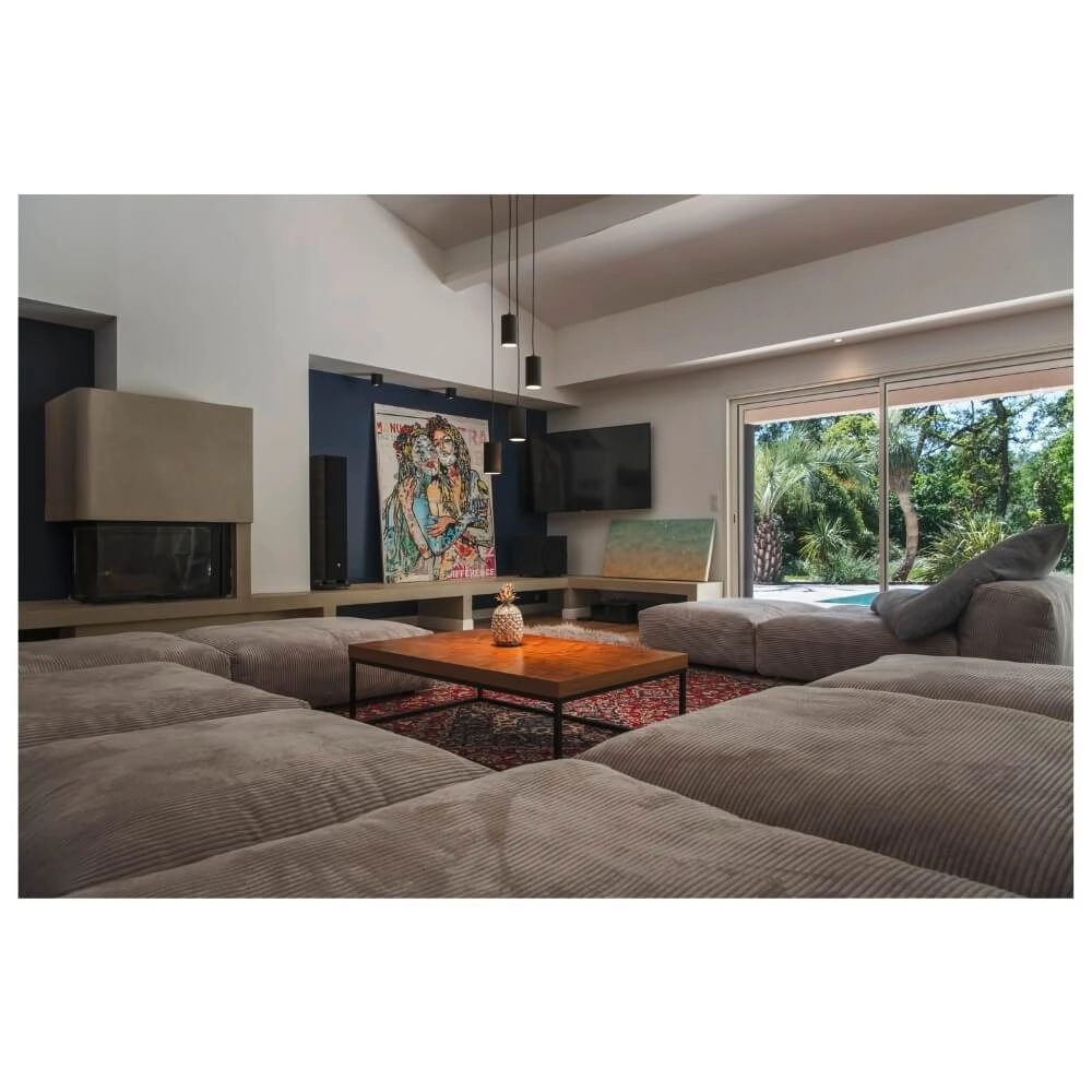 Lampe suspendue Asto Tube noir 4x GU10 SLV 4024163266031