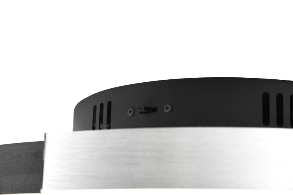 Plafonnier à intensité variable Caya métal avec du noir Trio 4017807541939