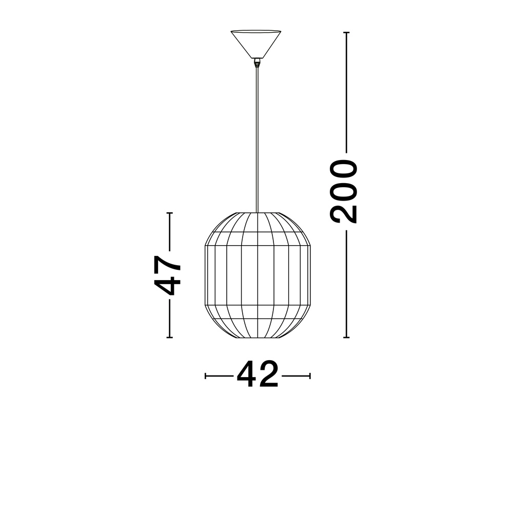 Suspension Bola Scandinave Ø 42cm Lyora 5212017452986