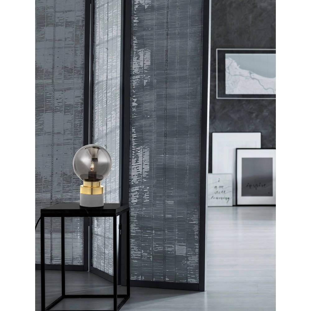 Lampe de table Juliet Gris avec or Lampe de table Juliet Gris avec or