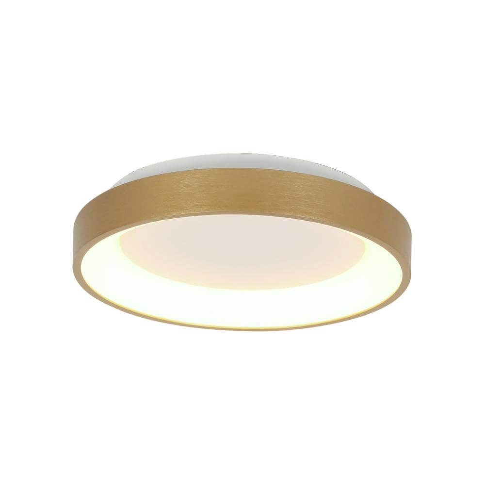 Plafonnier Ringlede design doré Ø 28cm