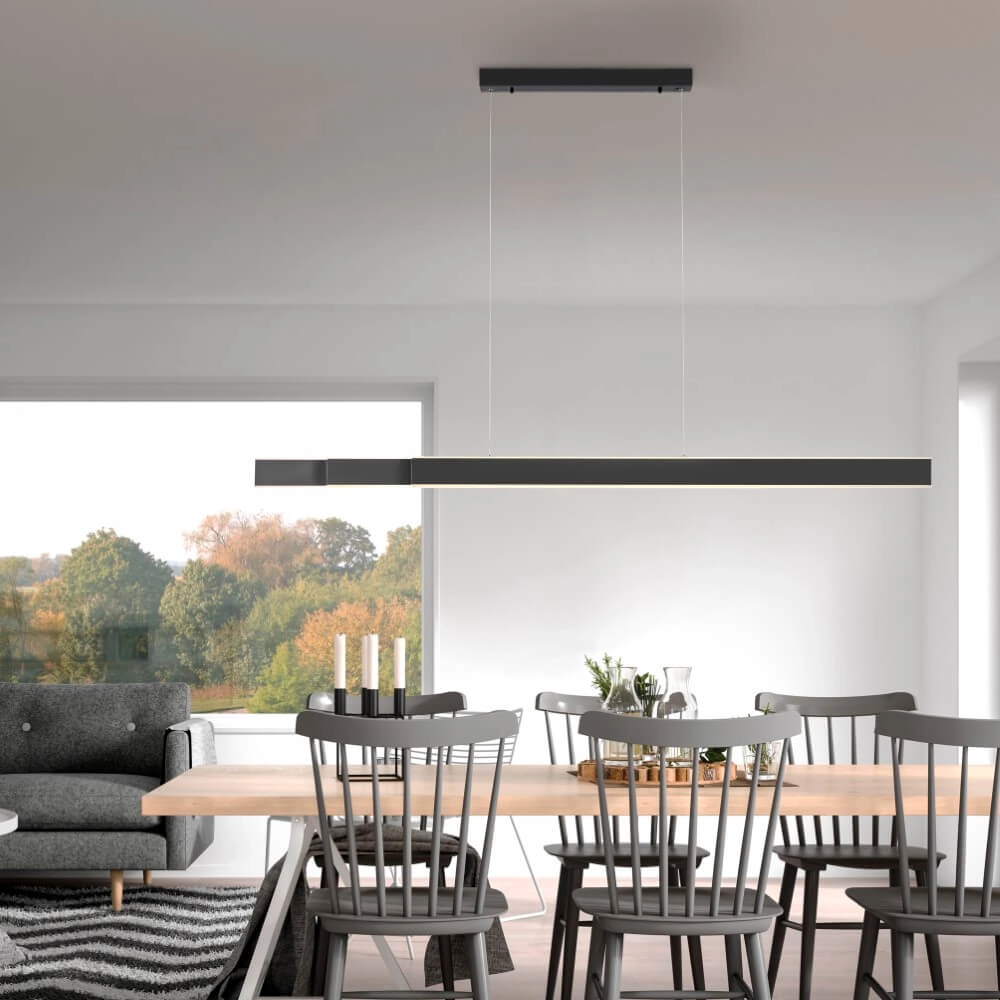Lampe suspendue élégante Pure Lume anthracite Paul Neuhaus 4012248357842