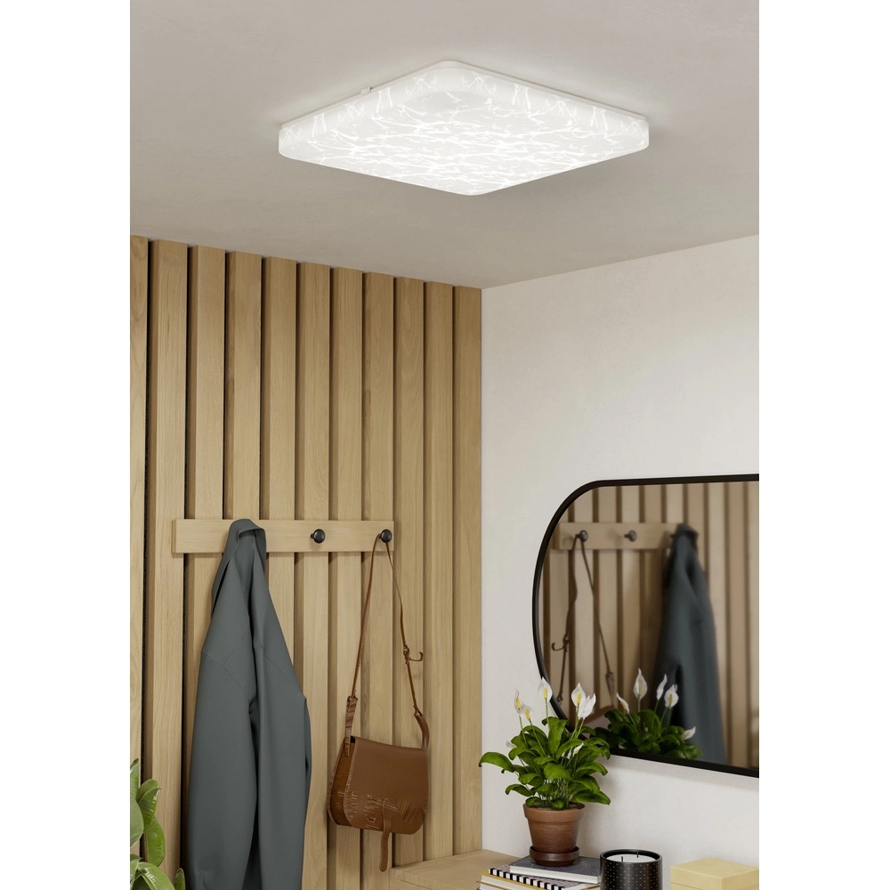 Lampe de plafond blanche Allerona 41 x 41 cm Eglo 9008606409808