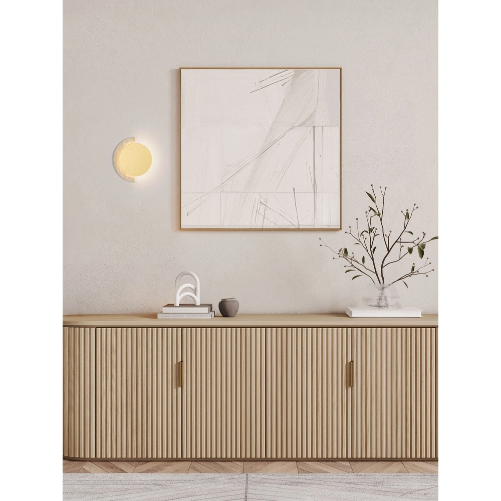 Lampe murale de conception Molli travertin Ø 17cm