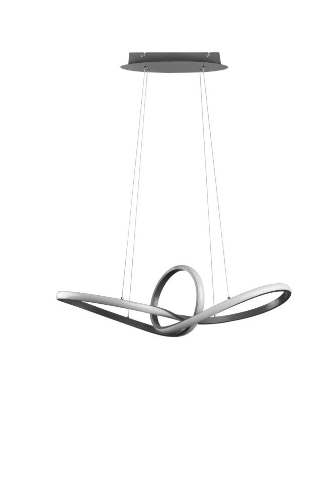 Lampe à suspension Sansa gris Trio 4017807488692