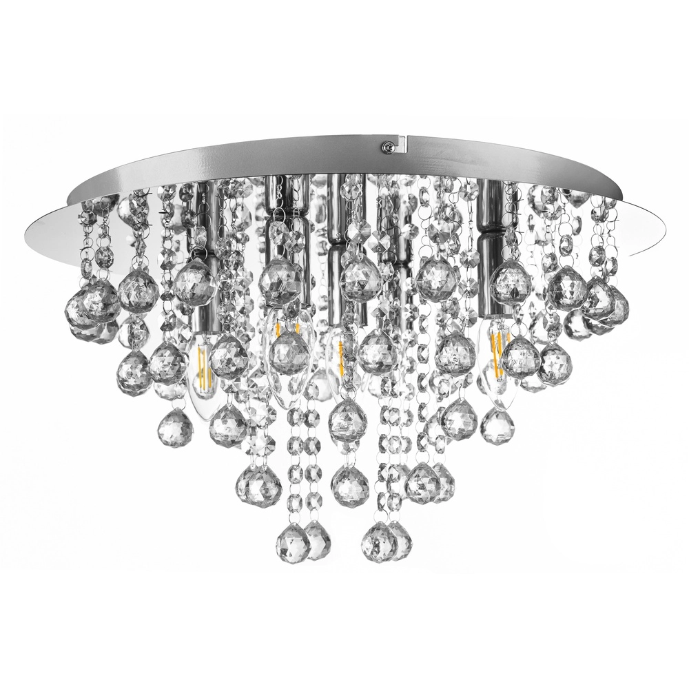 Lustre de plafond London chrome Ø 46cm