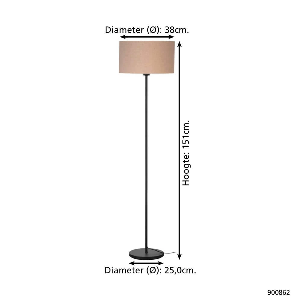 Lampadaire Japandi Feniglia Eglo 9008606274437