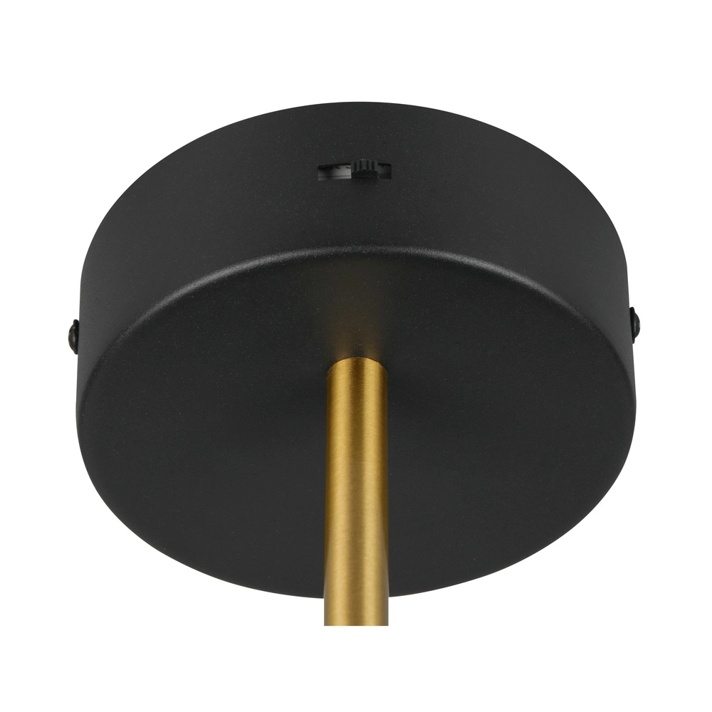 Applique murale moderne Keaton noir avec or Trio 4017807655742