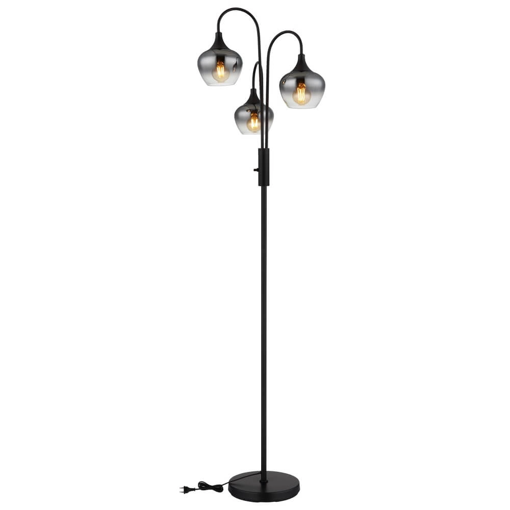 Lampadaire noir Maxy 3 lumières Globo 9007371462186
