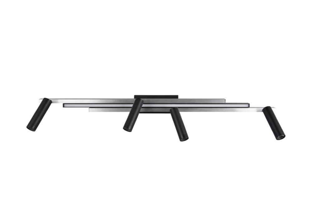 Spot LED 4 lumières Zeno métal avec du noir Trio 4017807614619