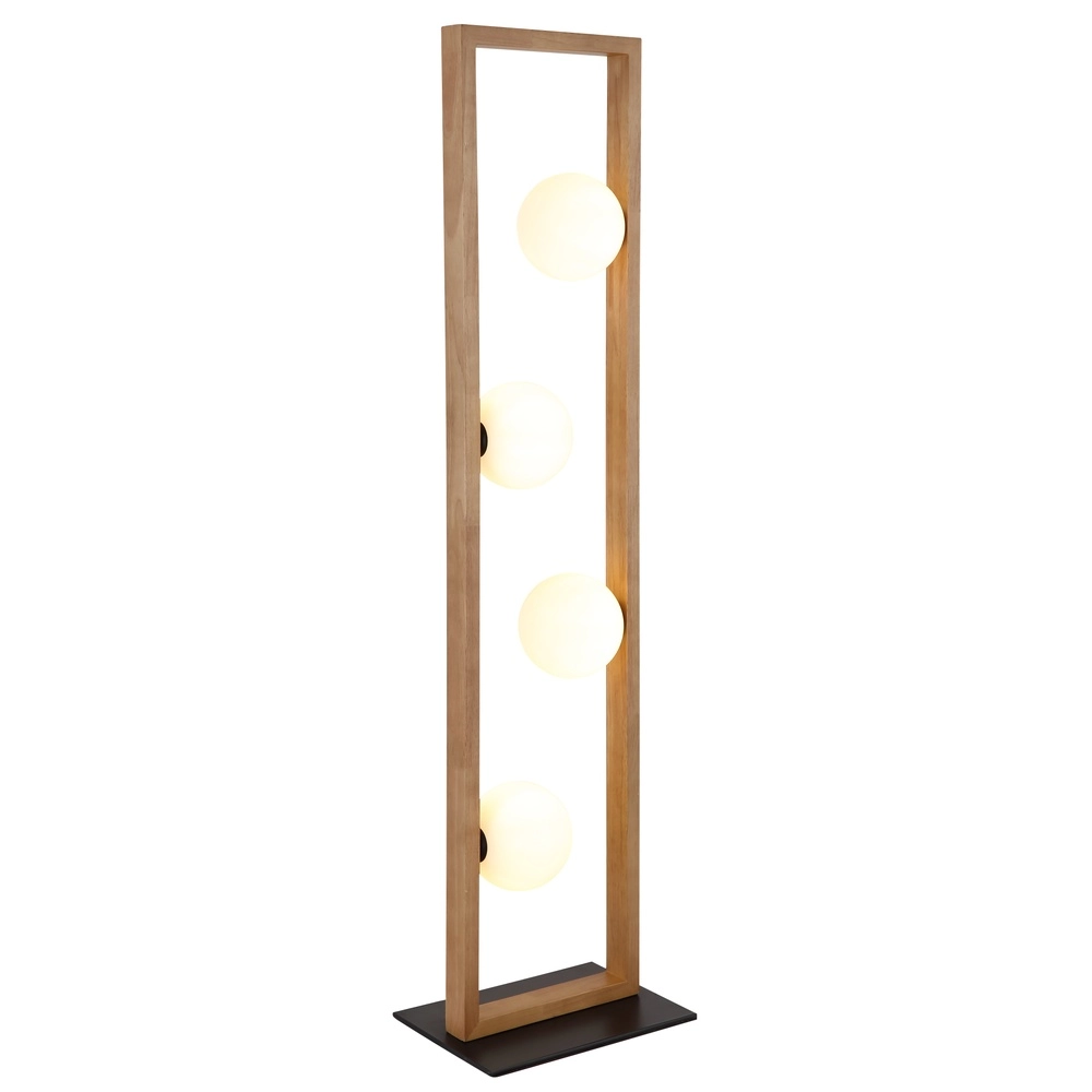 Lampadaire de conception Nanda bois