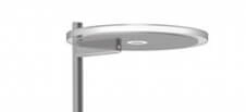 Lampadaire LED Turound 40w - 2200-4000K - 187cm verre clair en acier inoxydable Steinhauer 8712746134872